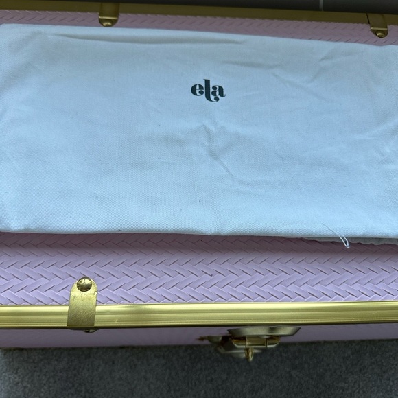 Ela Blue Clutch Bag Suede - Picture 8 of 8